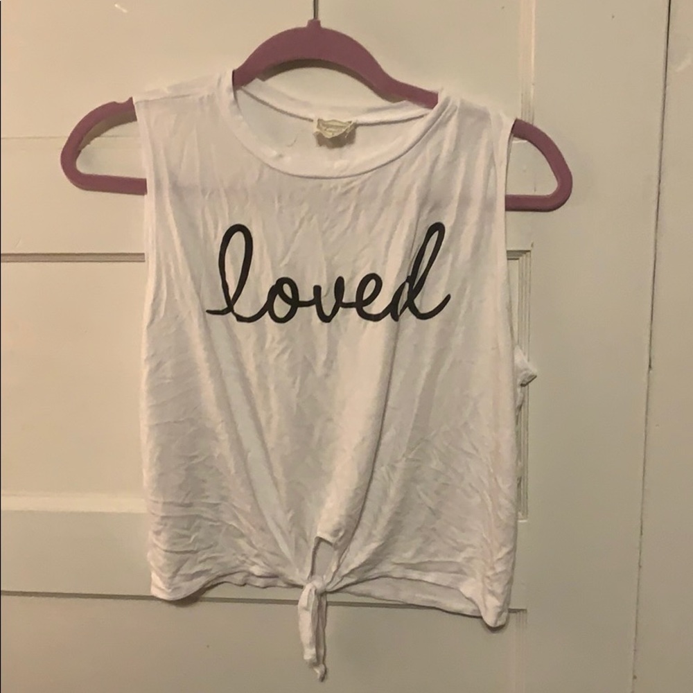 T shirt tie front